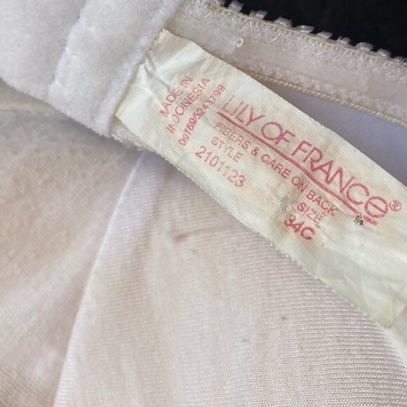 Lily of France White Strapless Push-up Bra in Size 34C - Picture 9 of 9